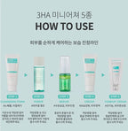 3HA Clear Miniature Set Anti Acne (AHA-BHA-PHA) - Esfolio