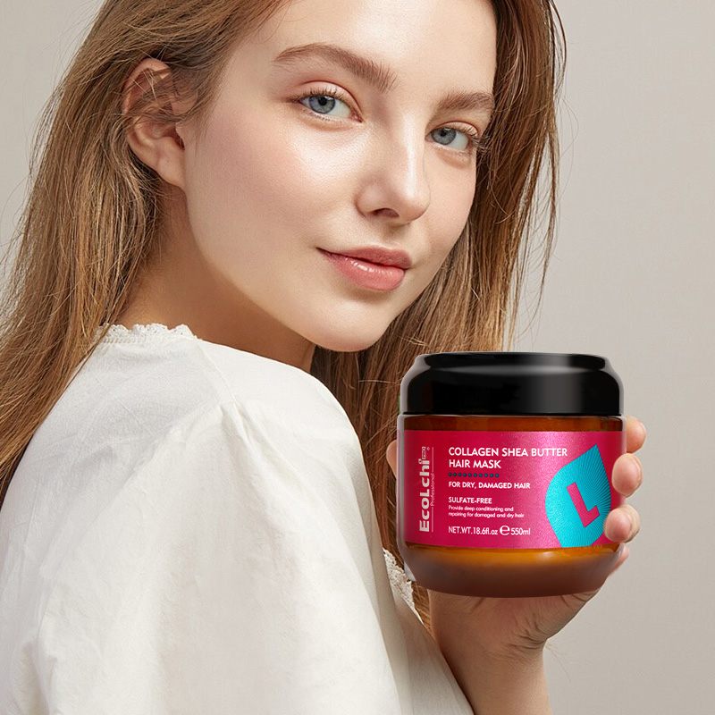 Mascarilla Capilar De Karité Y Colágeno 550ml - Ecolchi Pro