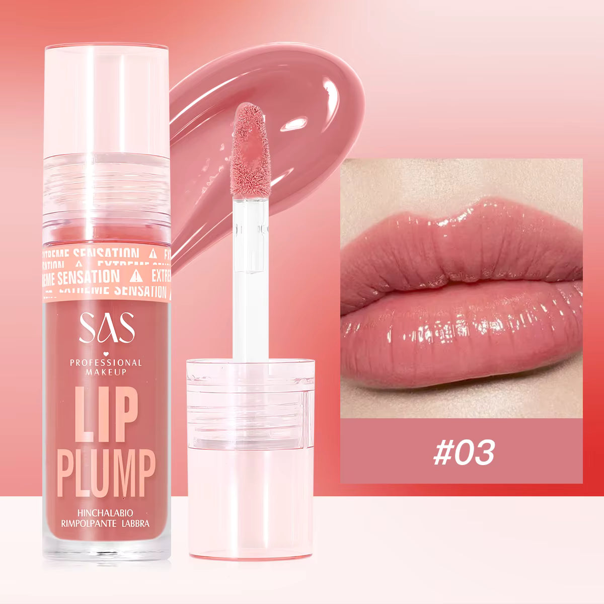 Labial Voluminizador Lip Plump - SAS Cosmetics