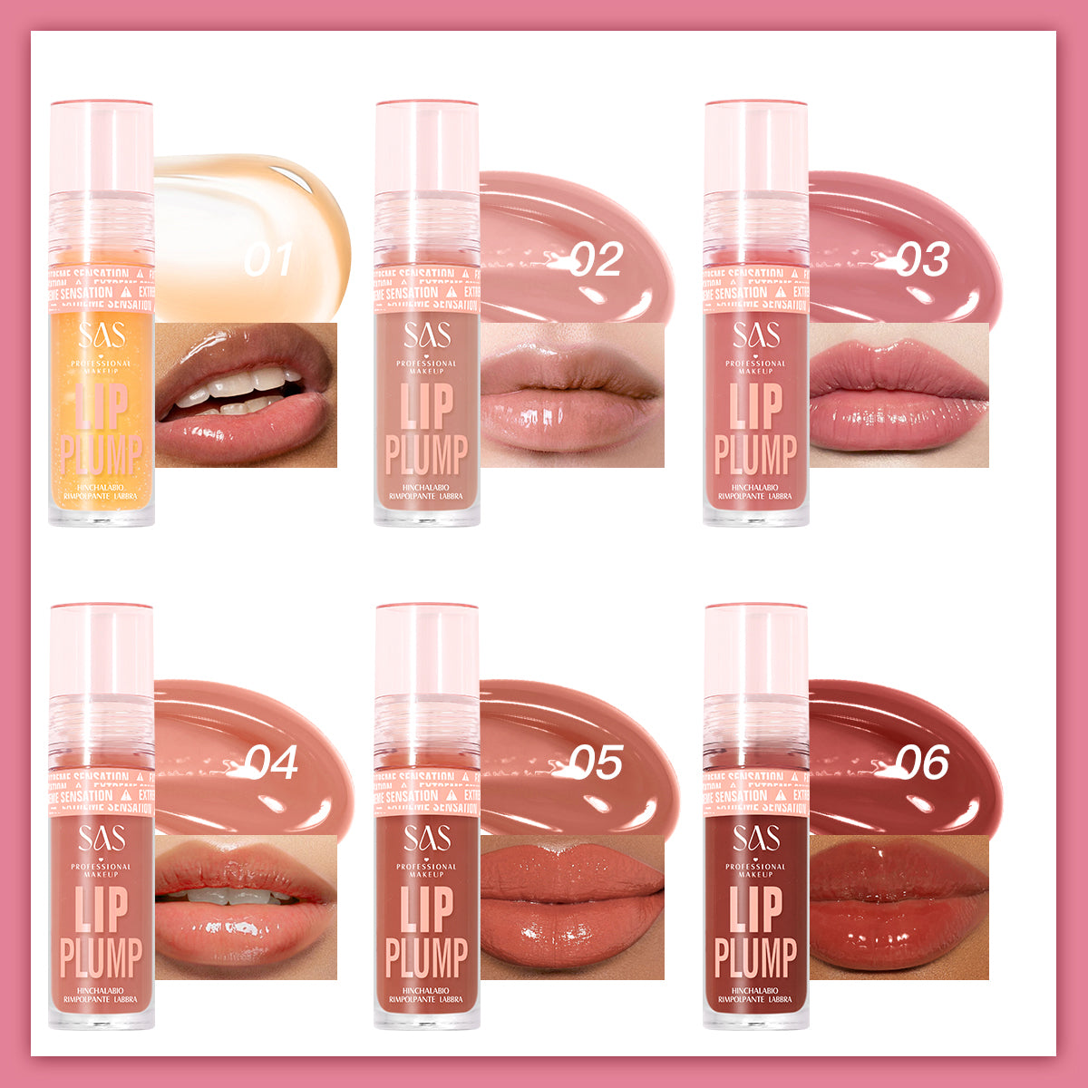 Labial Voluminizador Lip Plump - SAS Cosmetics