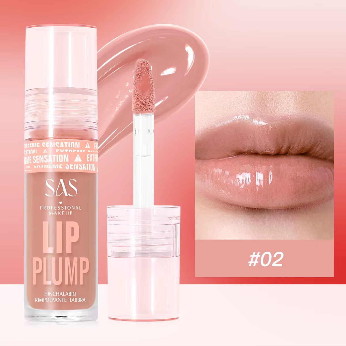 Labial Voluminizador Lip Plump - SAS Cosmetics