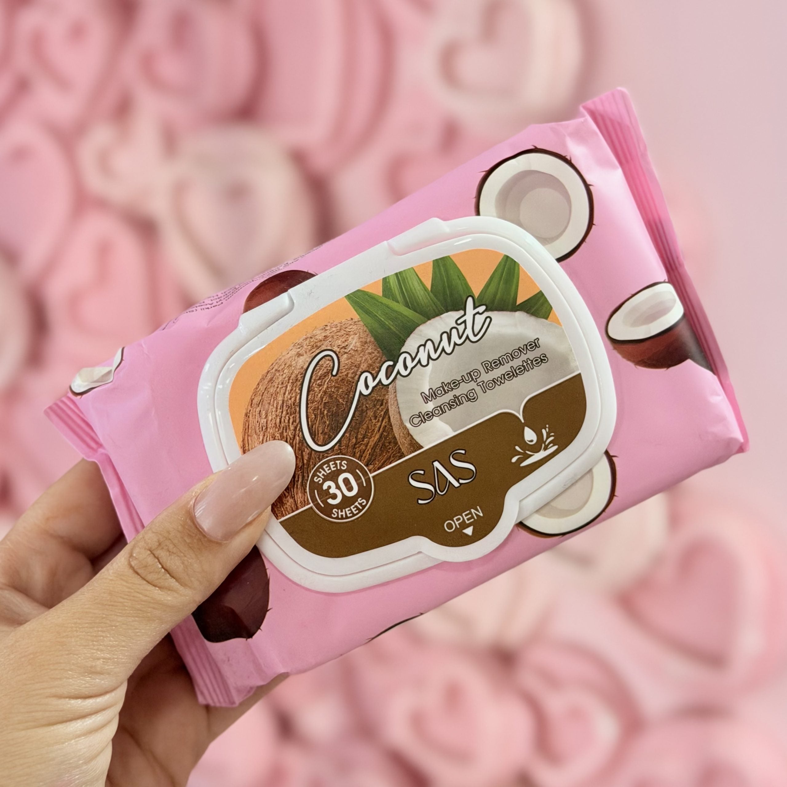 Toallitas Desmaquillantes Coconut – SAS Cosmetics