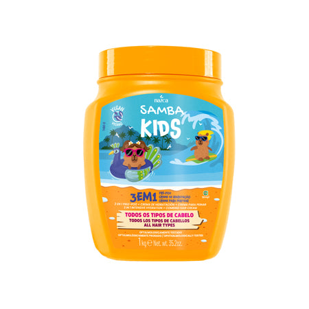 Mascarilla 3 En 1 Todo Tipo De Cabello 1Kg - Samba Brasil Kids
