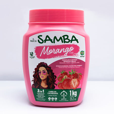 Tratamiento Capilar 2 En 1 Morango 1Kg - Samba Brasil