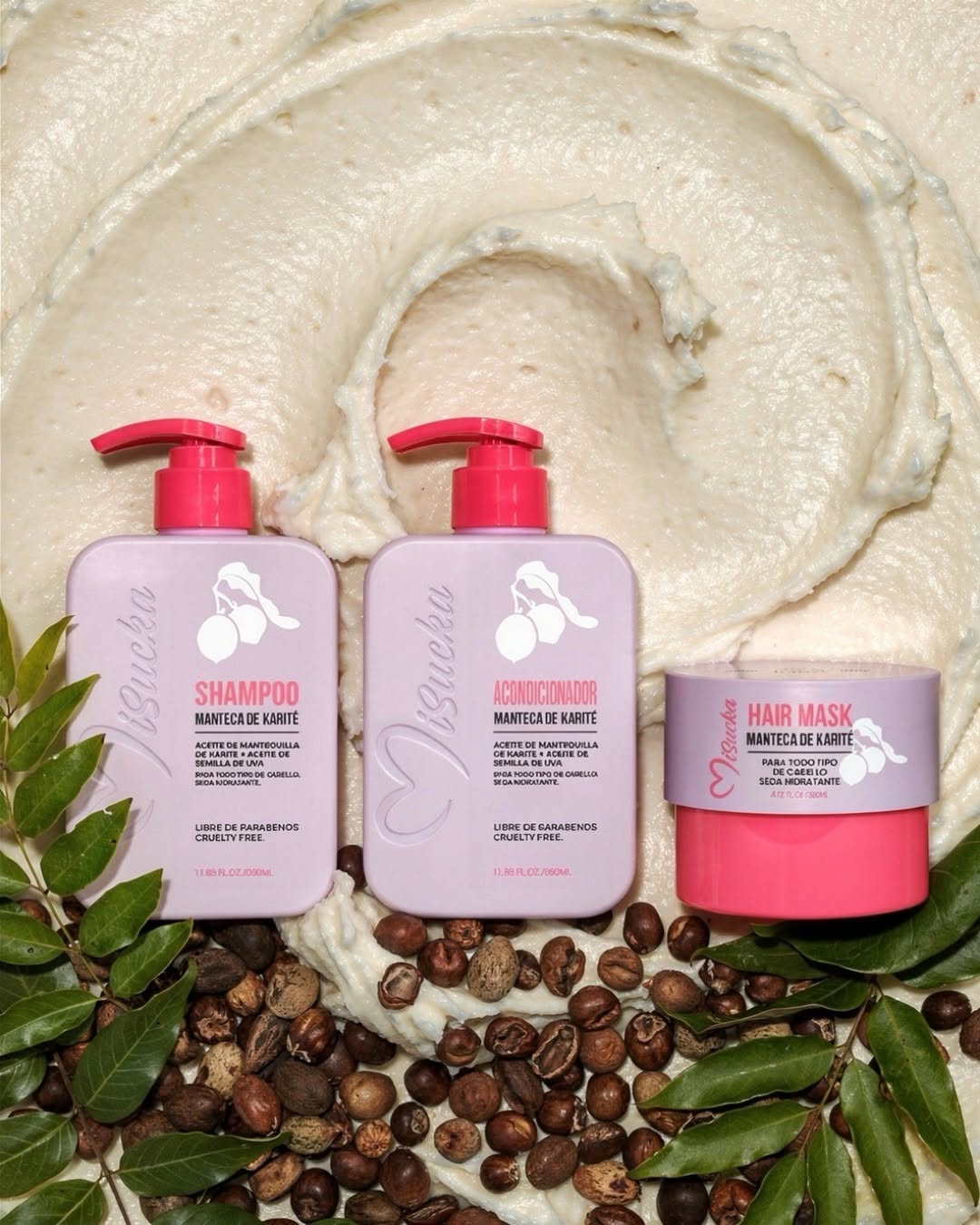 Set Shampoo + Acondicionador + Mascarilla Manteca De Karité - Misucka