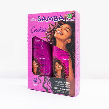 Set Shampoo Y Acondicionador Cachos 325ml - Samba Brasil