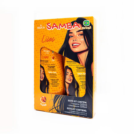 Set Shampoo Y Acondicionador Lisos 325ml - Samba Brasil
