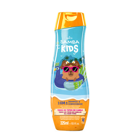 2en1 Shampoo y Acondicionador Todo Tipo De Cabello 325ml - Samba Brasil Kids