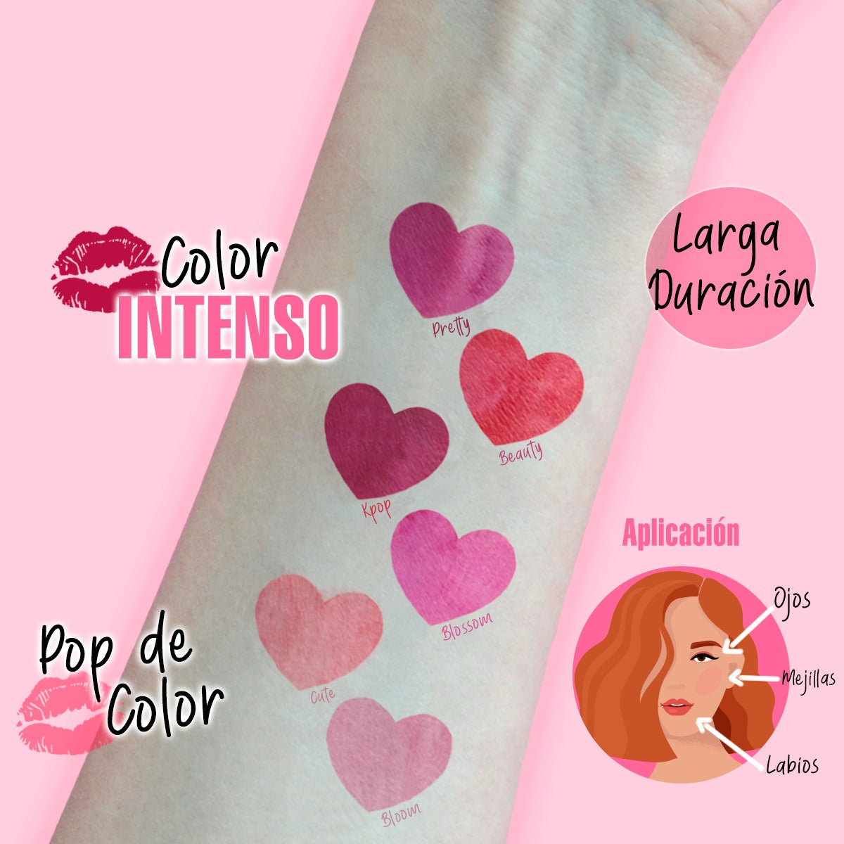 Kiss Lip Tint 24hr K Pop – Pink Up