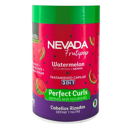 Mascarilla 3 En 1 Cabello Rizado Sandía Frutipop 1Kg - Nevada
