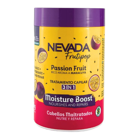 Mascarilla 3 En 1 Cabello Dañado Maracuyá Frutipop 1Kg - Nevada